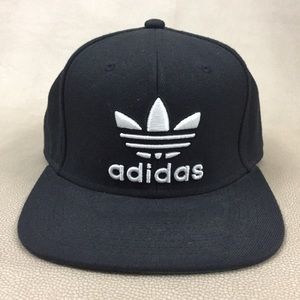Adidas Snap Back Hat Trefoil Black